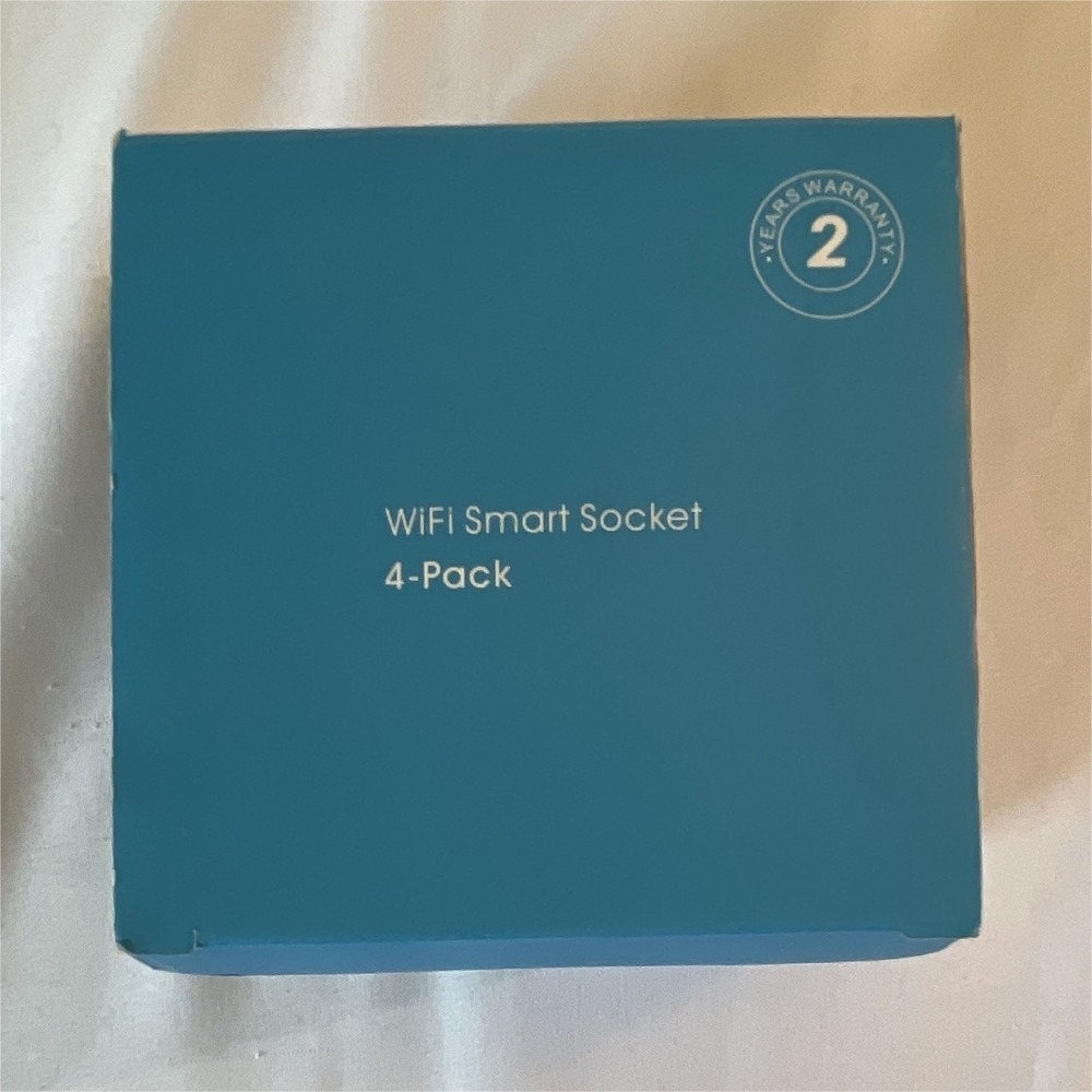 Wi-Fi Smart Plug 4-Pack White, App-Controlled Timer, Alexa/Google, 120V 10A